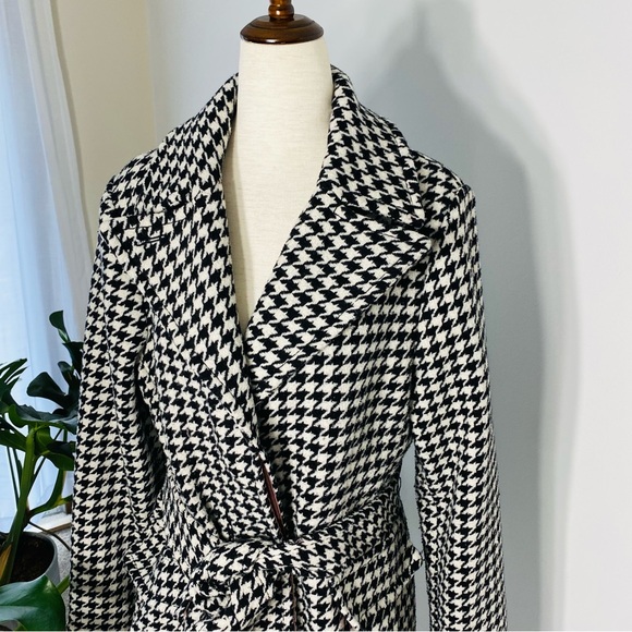 Kate Spade belted houndstooth jacket - Picture 3 of 13